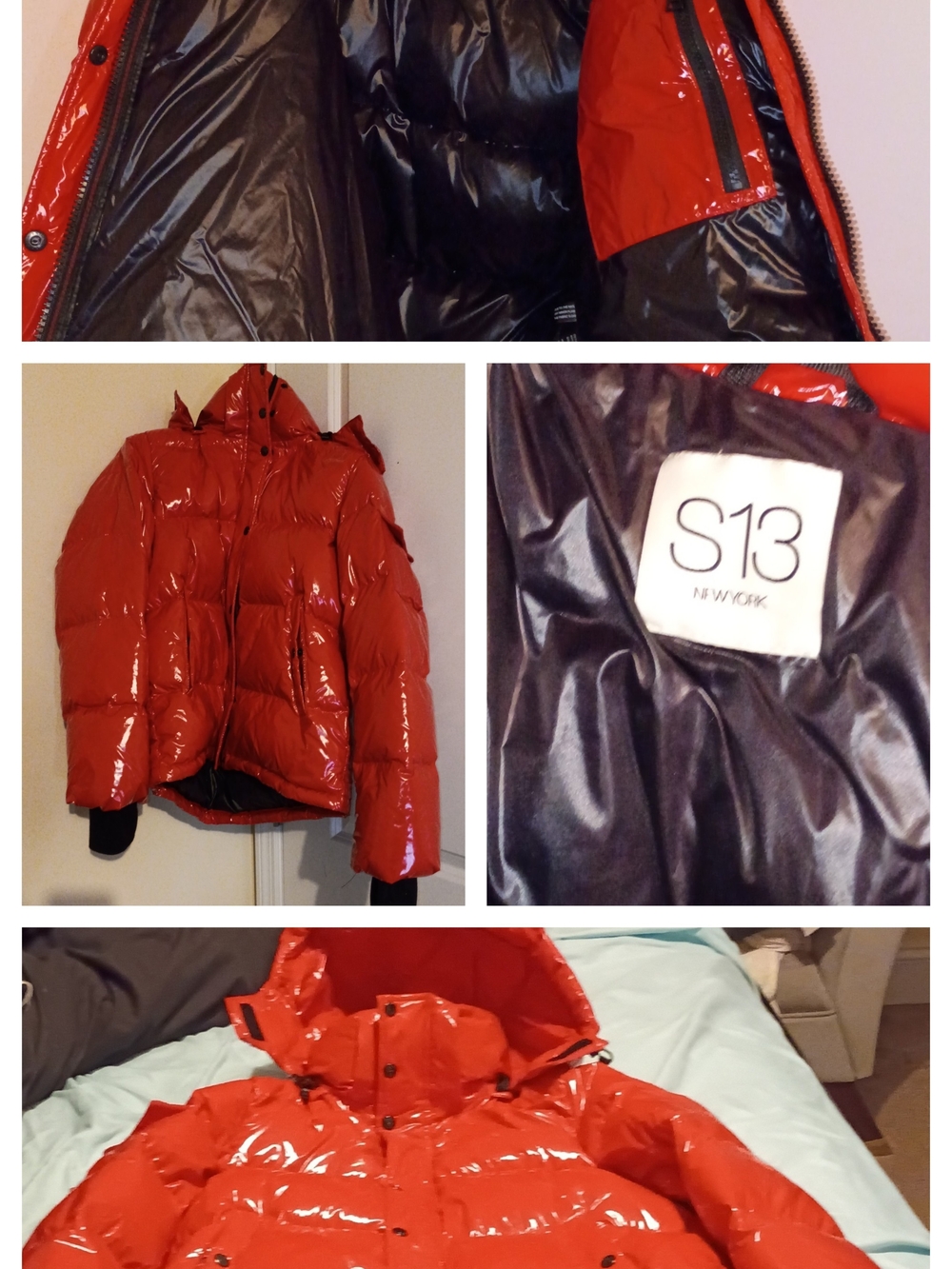 Women S13  Red Puffer Jacket